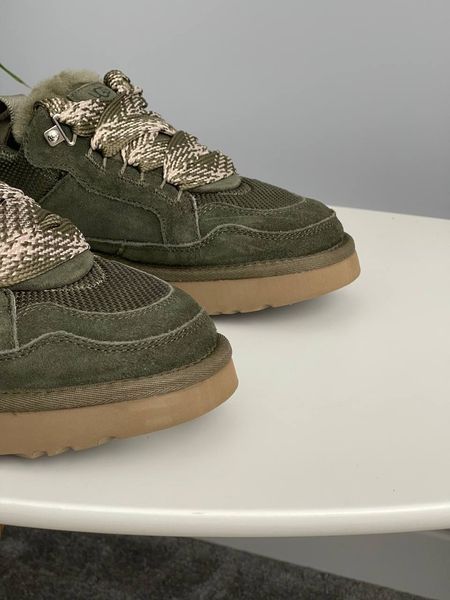 UGG Australia США Slipper Lowmel Sneaker Green Уггі кросівки з хутром зелені замшеві Австралія - Розмір 35 (US 4) 1016222815 фото