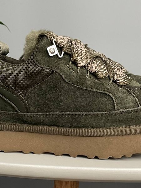 UGG Australia США Slipper Lowmel Sneaker Green Уггі кросівки з хутром зелені замшеві Австралія - Розмір 35 (US 4) 1016222815 фото