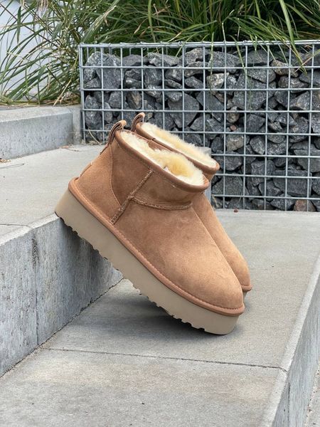 UGG Australia США Ultra Mini Platform Chestnut Уггі ультра міні платформа руді замшеві Австралія - Розмір 35 (US 4) 2111665 фото