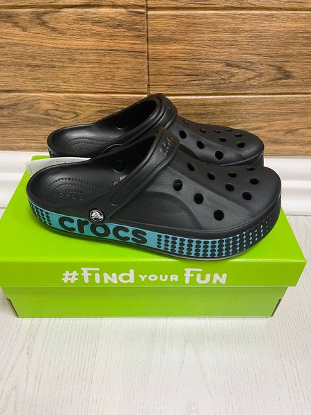 Crocs Оригінал Bayaband Logo Motion ™ Clog Чорні Чоловічі та Жіночі Крокс США (206852-001) - 36 (Стопа 22.5-23.2см) M4/W6 100233 фото