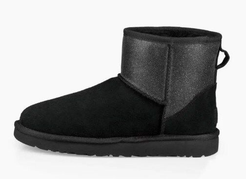 UGG Australia Classic Mini Logo II Черный цільна овчина мини Угг Австралия - Розмір 35 (US 4) 2110221 фото