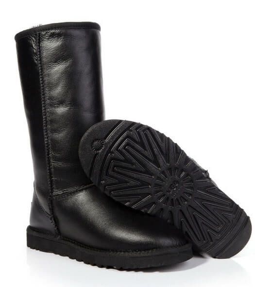 UGG Australia США Leather Tall Черный натуральні Угг Австралия - Розмір 35 (US 4) 2110701 фото