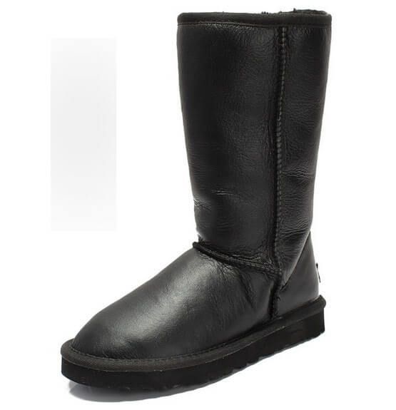 UGG Australia США Leather Tall Черный натуральні Угг Австралия - Розмір 35 (US 4) 2110701 фото