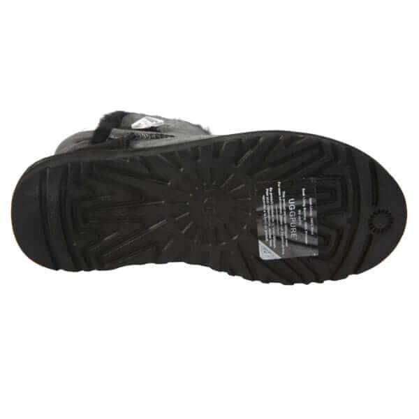 UGG Australia США Leather 2 Zip Чорний натуральні міні Угг Австралія - Розмір 35 (US 4) 2111064 фото