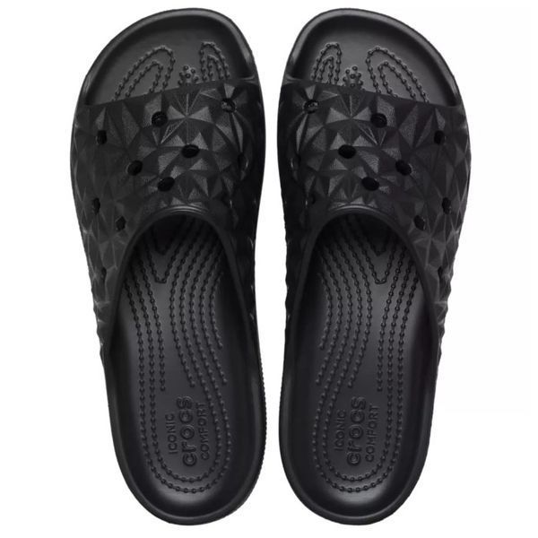 Crocs Оригінал Slade Geometric Black Чорні Крокс США - 36 (Стопа 22.5-23.2см) M4/W6 9977125 фото