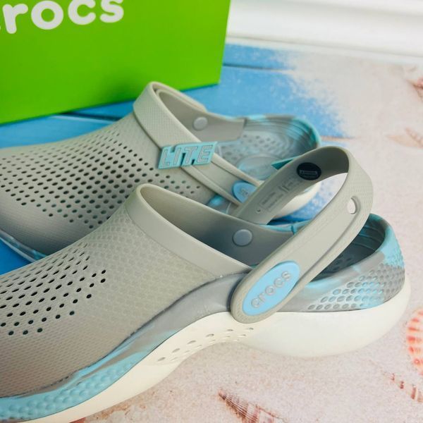 Crocs Оригінал LiteRide 360 &trade; сірі Pearl White / Multi Чоловічі Жіночі Крокс (204592-27) - 36 (Стопа 22.5-23.2см) M4/W6 104340 фото