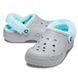 Crocs Оригінал Baya Lined Fuzz-Strap Clogs Bright grey/blue з хутром Крокс США (206772) - 36 (Стопа 22.5-23.2см) M4/W6 112627 фото 7