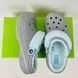 Crocs Оригінал Baya Lined Fuzz-Strap Clogs Bright grey/blue з хутром Крокс США (206772) - 36 (Стопа 22.5-23.2см) M4/W6 112627 фото 4