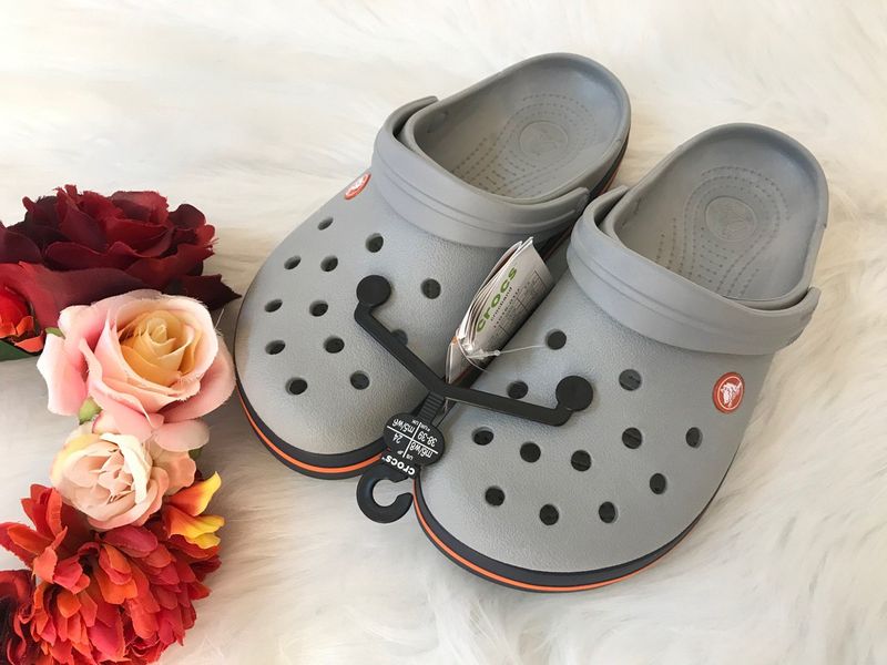 Crocs Оригінал Crocband ™ Clog Light Сірі / Темно-сіній Чоловічі та Жіночі Крокс США (11016) - 36 (Стопа 22.5-23.2см) M4/W6 99869 фото