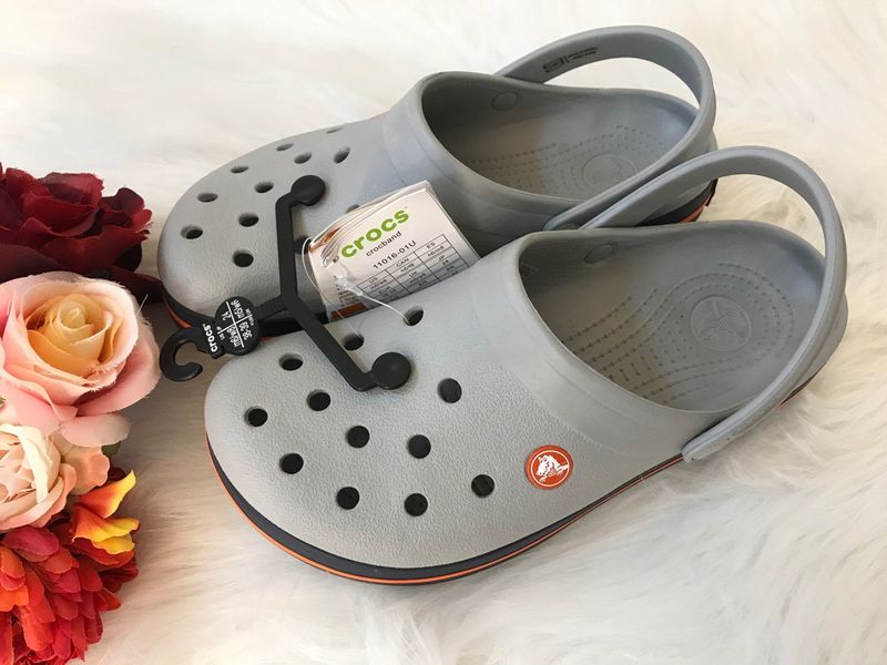 Crocs Оригінал Crocband ™ Clog Light Сірі / Темно-сіній Чоловічі та Жіночі Крокс США (11016) - 36 (Стопа 22.5-23.2см) M4/W6 99869 фото