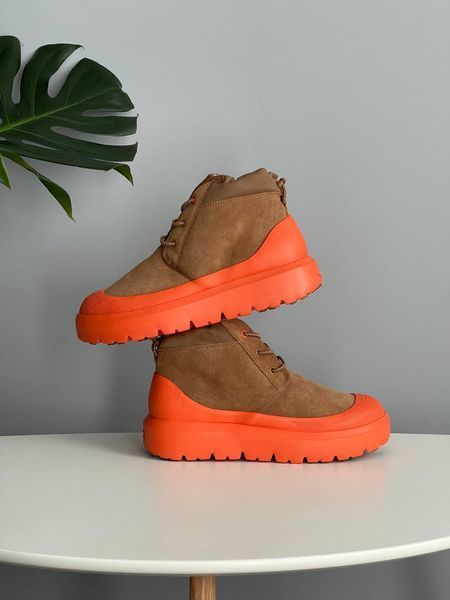 UGG Australia США Neumel Hybrid Chestnut/Orange Slipper Уггі ньюмель на шнурівці з силіконом руді замшеві Австралія - Розмір 35 (US 4) 1016222366 фото