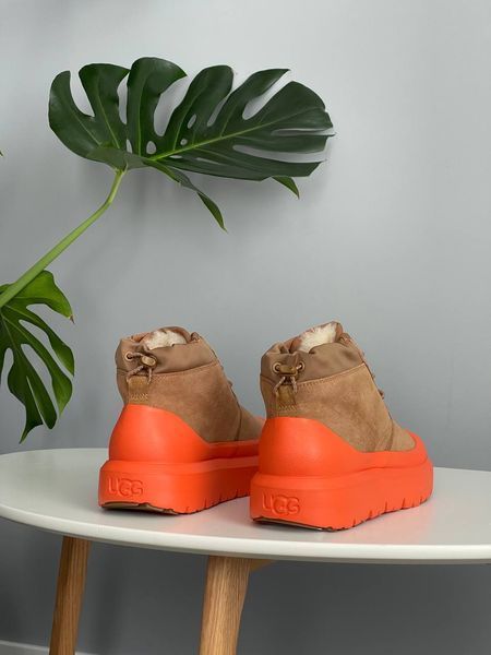 UGG Australia США Neumel Hybrid Chestnut/Orange Slipper Уггі ньюмель на шнурівці з силіконом руді замшеві Австралія - Розмір 35 (US 4) 1016222366 фото
