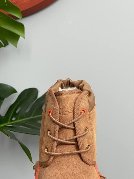 UGG Australia США Neumel Hybrid Chestnut/Orange Slipper Уггі ньюмель на шнурівці з силіконом руді замшеві Австралія - Розмір 35 (US 4) 1016222366 фото