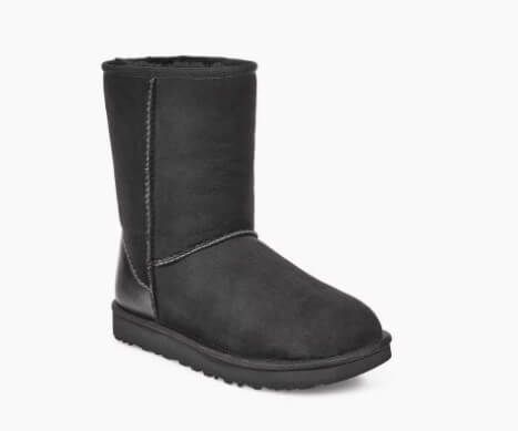 UGG Australia Classic Short Metallic II Черный цільна овчина Угг Австралия - Розмір 35 (US 4) 2110408 фото