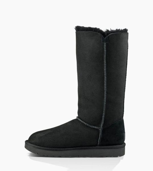 UGG Australia США Tall Triplet Button II Черный цільна овчина Угг Австралия - Розмір 35 (US 4) 2110562 фото