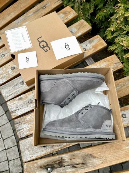 UGG Australia США Neumel Grey Suedek II сірі натуральні зимові з бантиком Угг Австралія - Розмір 35 (US 4) 2111478 фото