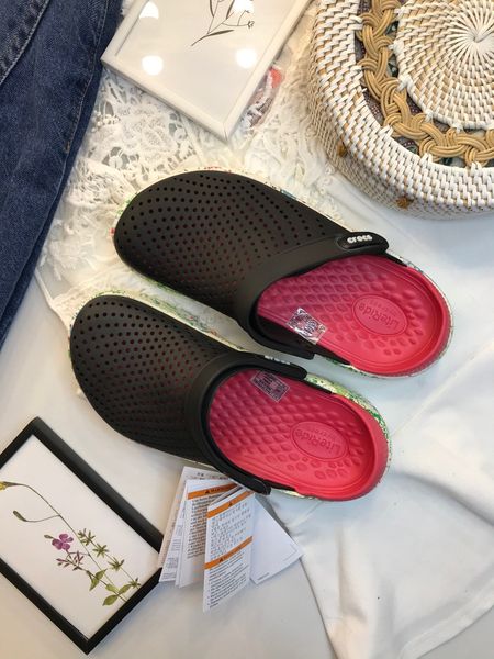 Crocs Оригінал LiteRide ™ Clog чорні па кольорова підошва Жіночі Чоловічі Крокс США (204592-13) - 36 (Стопа 22.5-23.2см) M4/W6 103265 фото