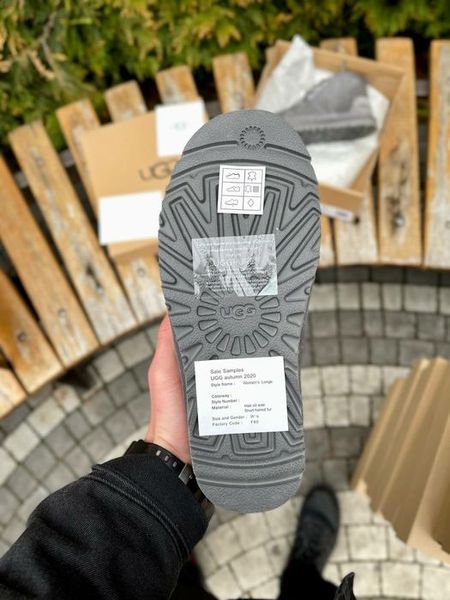 UGG Australia США Neumel Grey Suedek II сірі натуральні зимові з бантиком Угг Австралія - Розмір 35 (US 4) 2111478 фото