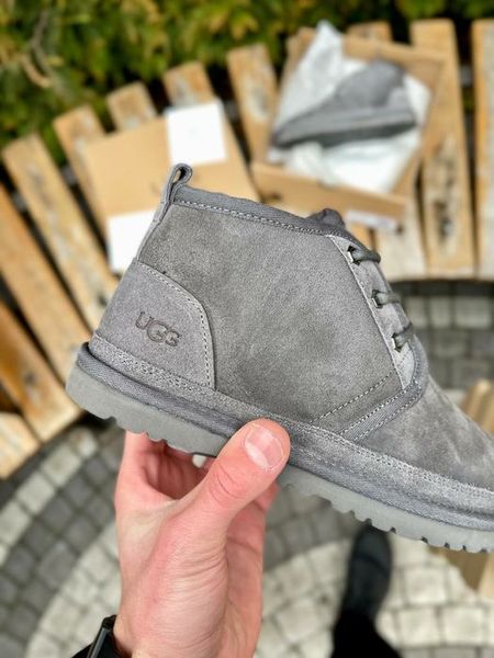 UGG Australia США Neumel Grey Suedek II сірі натуральні зимові з бантиком Угг Австралія - Розмір 35 (US 4) 2111478 фото