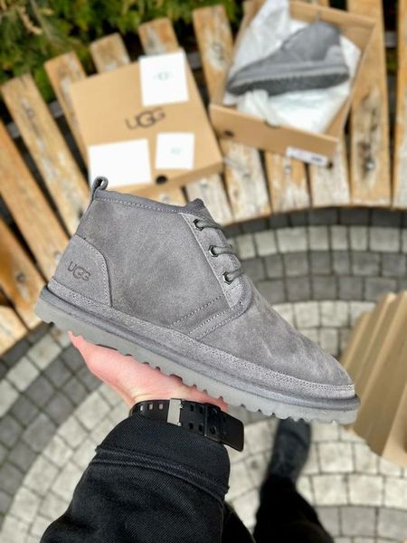 UGG Australia США Neumel Grey Suedek II сірі натуральні зимові з бантиком Угг Австралія - Розмір 35 (US 4) 2111478 фото