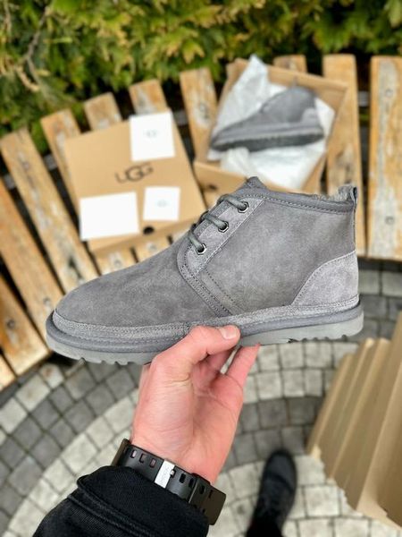 UGG Australia США Neumel Grey Suedek II сірі натуральні зимові з бантиком Угг Австралія - Розмір 35 (US 4) 2111478 фото