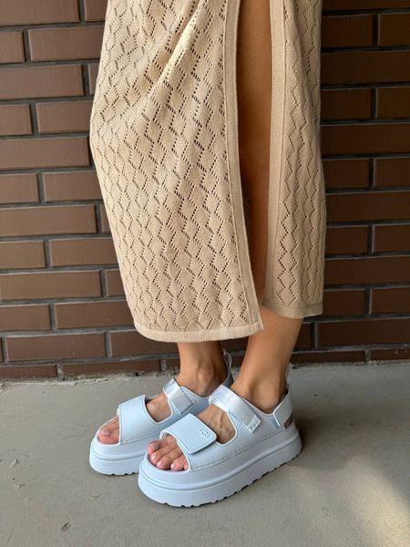UGG Australia США Goldenglow Sandals White Уггі сандалі на платформі білі Австралія - Розмір 35 (US 4) 10718145683 фото