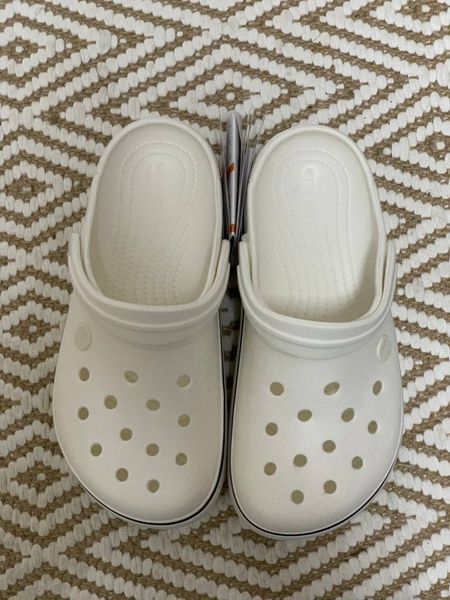 Crocs Оригінал Crocband ™ Platform Clog White Жіночі Крокс США (205434) - 36 (Стопа 22.5-23.2см) M4/W6 100900 фото