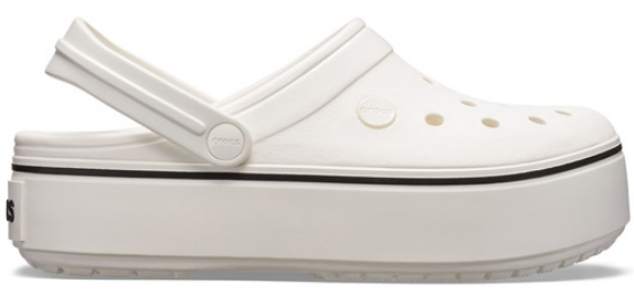 Crocs Оригінал Crocband ™ Platform Clog White Жіночі Крокс США (205434) - 36 (Стопа 22.5-23.2см) M4/W6 100900 фото