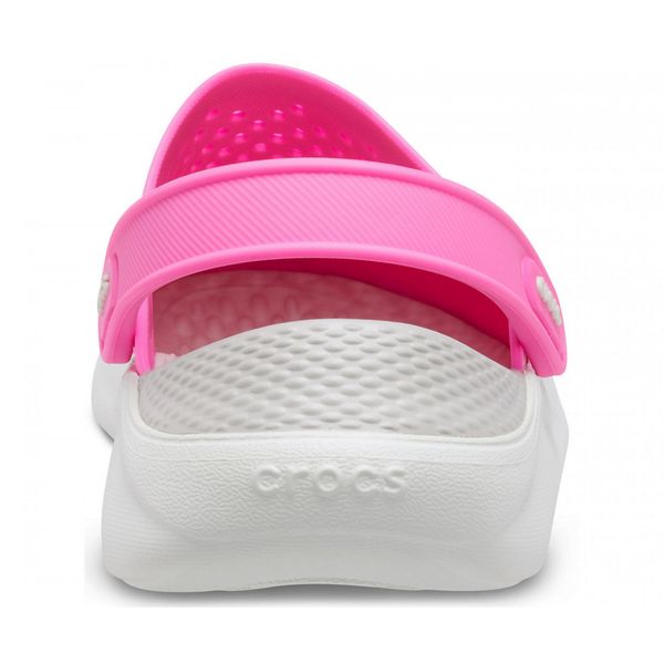 Crocs Оригінал LiteRide ™ Clog Electric Pink / Almost White Жіночі Крокс США (204592) - 36 (Стопа 22.5-23.2см) M4/W6 100521 фото