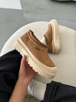 UGG Australia США Tasman Weather Hybrid Slipper Chestnut Whitecap Уггі тасман платформа руді з білим замшеві Австралія - Розмір 35 (US 4) 2110100741 фото