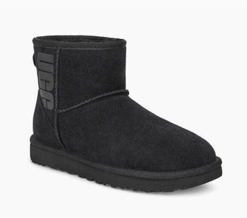 UGG Australia США Classic Mini Logo II Черный натуральні міні Угг Австралия - Розмір 35 (US 4) 2110965 фото