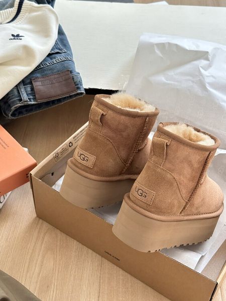 UGG Australia США Mini Platform Сhestnut Уггі міні платформа руді рижі замшеві Австралія - Розмір 35 (US 4) 2111786 фото