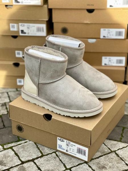 UGG Australia США Classic Mini Light Grey Metallic II світло сірі натуральні зимові Угг Австралія - Розмір 35 (US 4) 2111412 фото