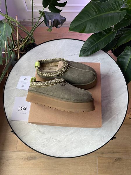 Ugg Australia США Classic Tasman Platform Khaki Уггі тасман платформа зелені хакі УГГ Австралія - Розмір 35 (US 4) 211155297 фото