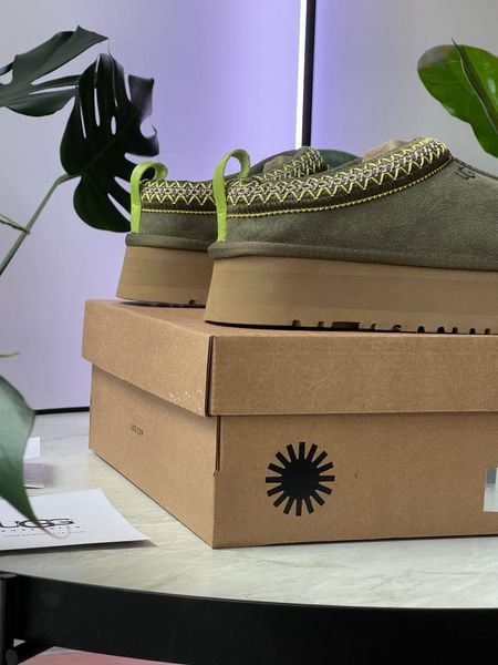 Ugg Australia США Classic Tasman Platform Khaki Уггі тасман платформа зелені хакі УГГ Австралія - Розмір 35 (US 4) 211155297 фото