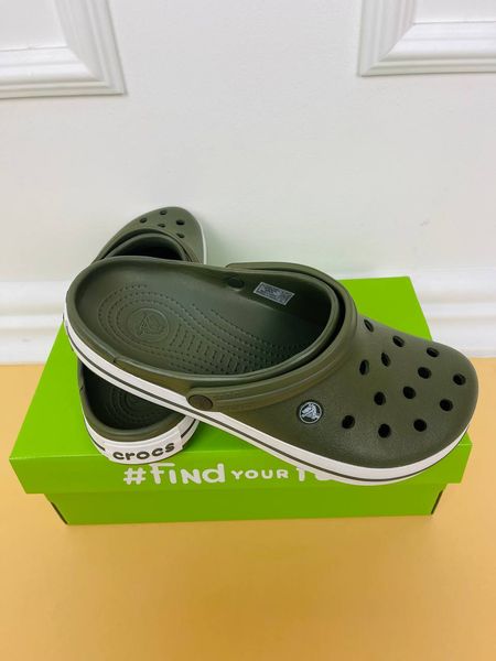 Crocs Оригінал Crocband™ Clog Army/Green хакі Чоловічі Крокс США (11016) - 36 (Стопа 22.5-23.2см) M4/W6 99768 фото