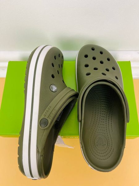 Crocs Оригінал Crocband™ Clog Army/Green хакі Чоловічі Крокс США (11016) - 36 (Стопа 22.5-23.2см) M4/W6 99768 фото