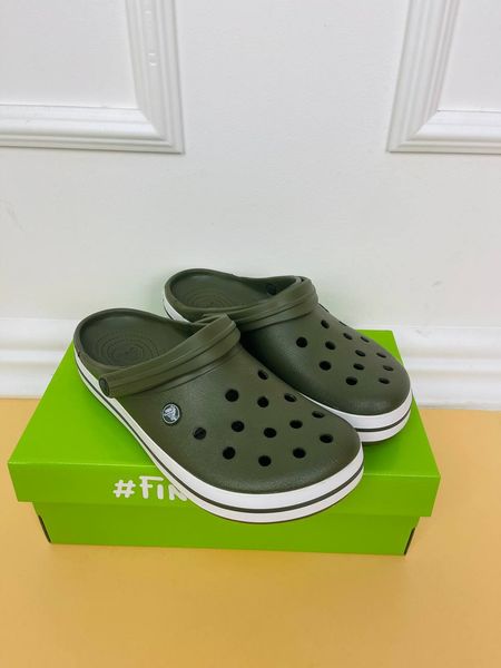 Crocs Оригінал Crocband™ Clog Army/Green хакі Чоловічі Крокс США (11016) - 36 (Стопа 22.5-23.2см) M4/W6 99768 фото