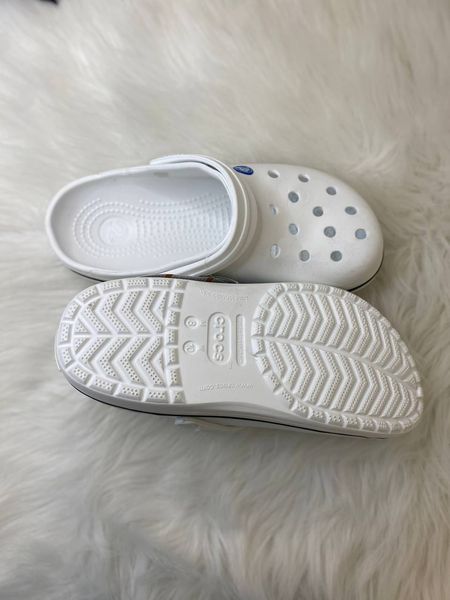 Crocs Оригінал Crocband ™ Clog Білі Чоловічі та Жіночі Крокс США (11016) - 36 (Стопа 22.5-23.2см) M4/W6 100065 фото