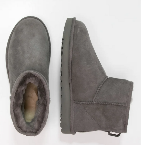 UGG Australia США Classic Mini II Сірі цільна овчина міні Угг Австралія - Розмір 35 (US 4) 2110122 фото