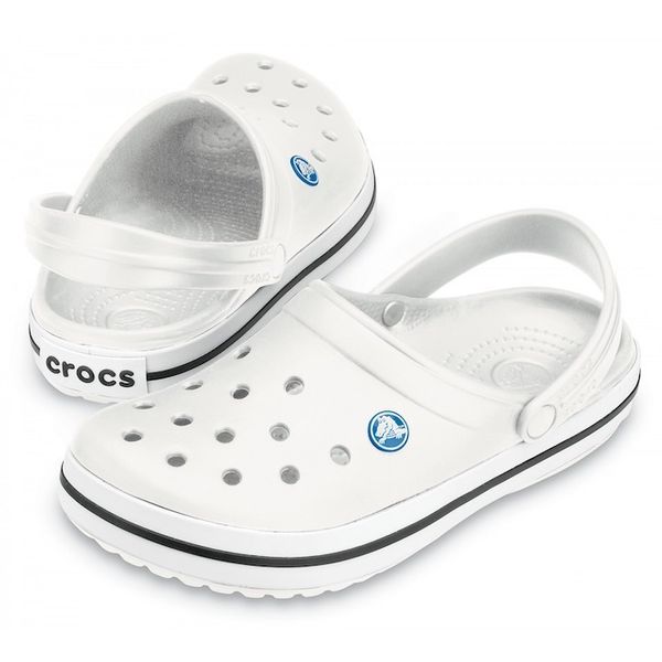 Crocs Оригінал Crocband ™ Clog Білі Чоловічі та Жіночі Крокс США (11016) - 36 (Стопа 22.5-23.2см) M4/W6 100065 фото