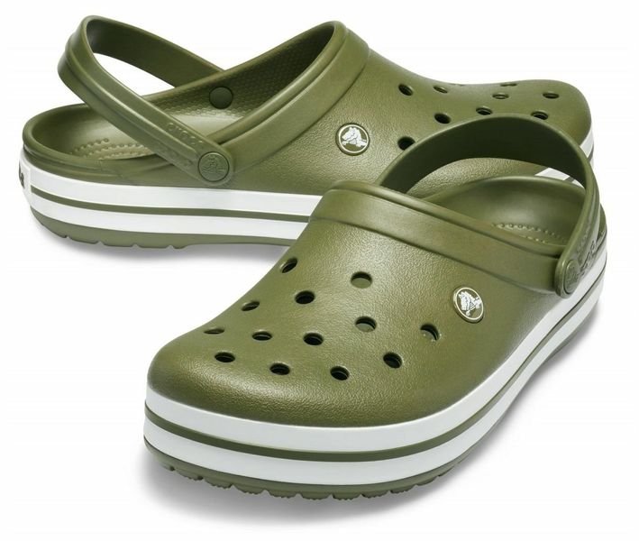 Crocs Оригінал Crocband™ Clog Army/Green хакі Чоловічі Крокс США (11016) - 36 (Стопа 22.5-23.2см) M4/W6 99768 фото