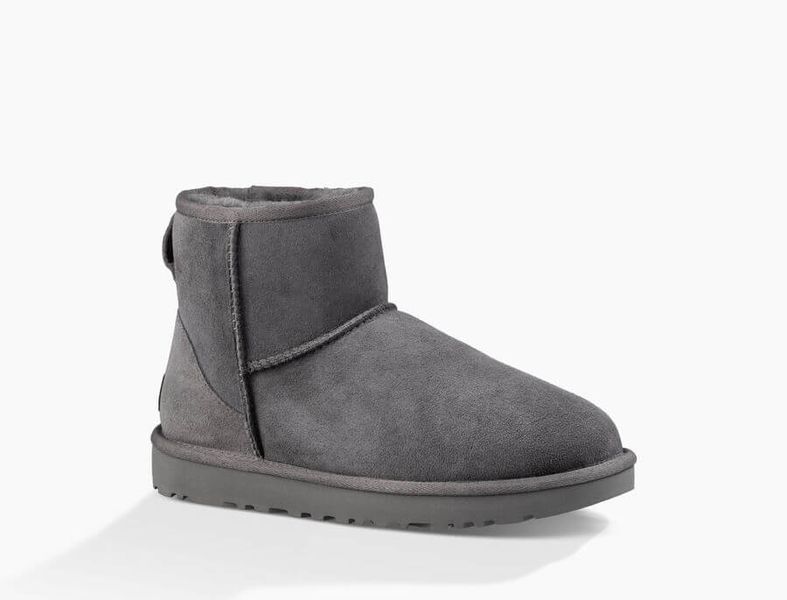 UGG Australia США Classic Mini II Сірі цільна овчина міні Угг Австралія - Розмір 35 (US 4) 2110122 фото