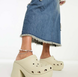 Crocs SIREN Clog Platform Оригінал Крокс на платформі Bone Бежеві Women Sabo Сабо США - Чоловічі та Жіночі - 36 (Стопа 22.5-23.2см) M4/W6 9977429 фото 1