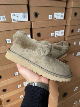 UGG Australia США Slipper Coquette Khaki Уггі з хутром хакі замшеві Австралія - Розмір 35 (US 4) 2110100961 фото