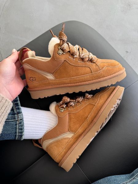UGG Australia Classic Lowmel Sneaker Chestnut Кросівки з хутром руді рижі уггі замш цільна овчина Угг Австралія - Розмір 35 (US 4) 2110100511 фото
