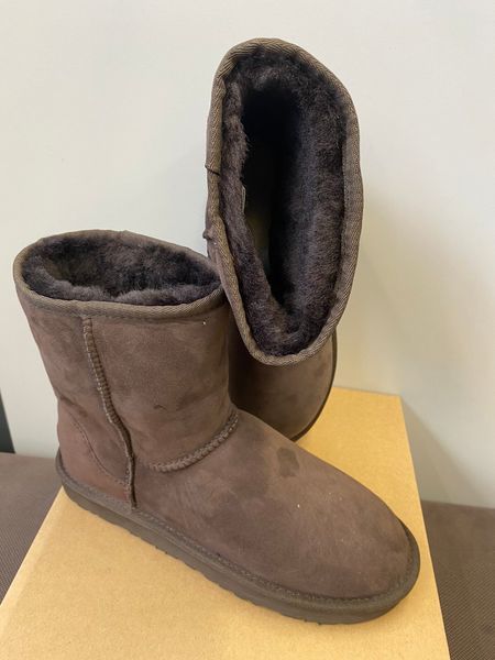 UGG Australia Classic Short II Шоколад короткі уггі цільна овчина Угг Австралія - Розмір 35 (US 4) 2110353 фото