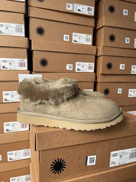 UGG Australia США Slipper Coquette Khaki Уггі з хутром хакі замшеві Австралія - Розмір 35 (US 4) 2110100961 фото