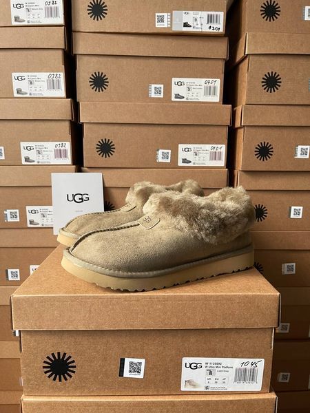 UGG Australia США Slipper Coquette Khaki Уггі з хутром хакі замшеві Австралія - Розмір 35 (US 4) 2110100961 фото
