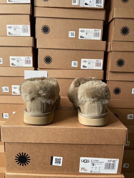 UGG Australia США Slipper Coquette Khaki Уггі з хутром хакі замшеві Австралія - Розмір 35 (US 4) 2110100961 фото